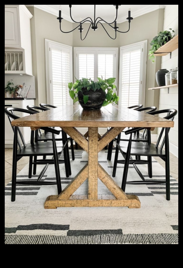 בית חווה אורבני עיצוב חדר אוכל למפגשים משפחתיים