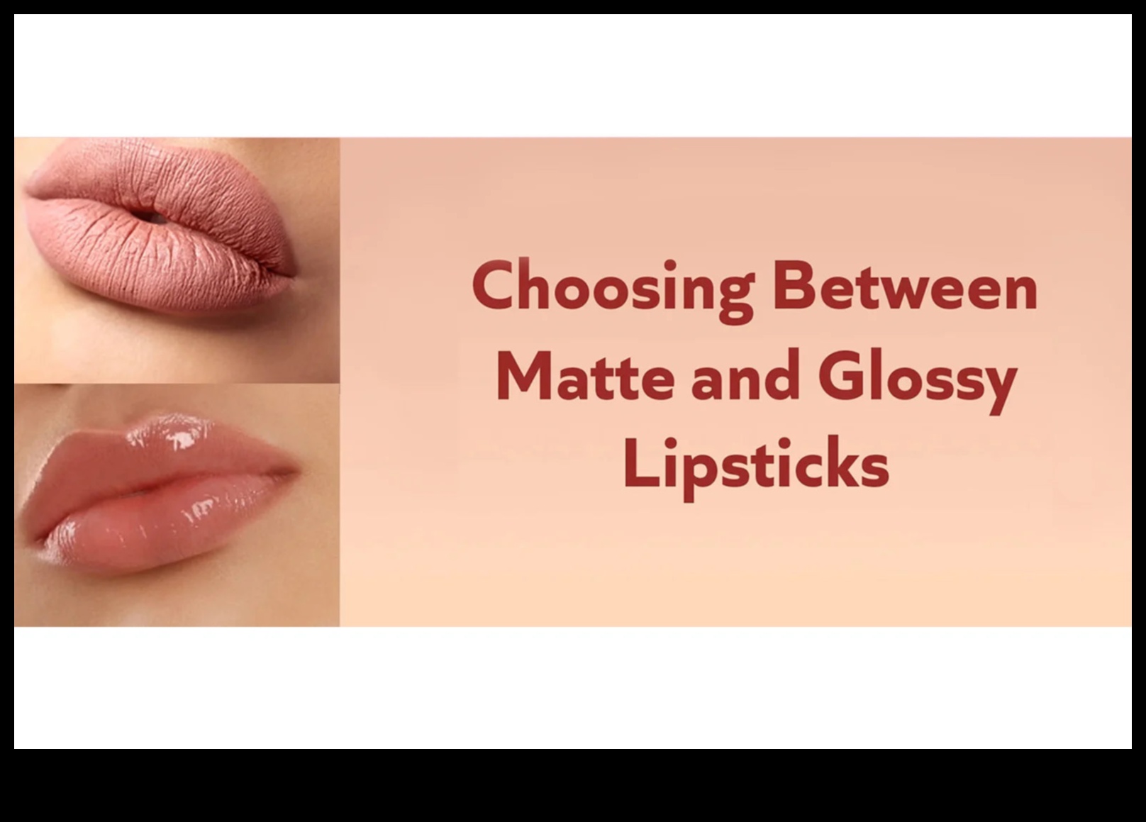 מט או מבריק: בחירת גימור השפתון הנכון למראה שלך