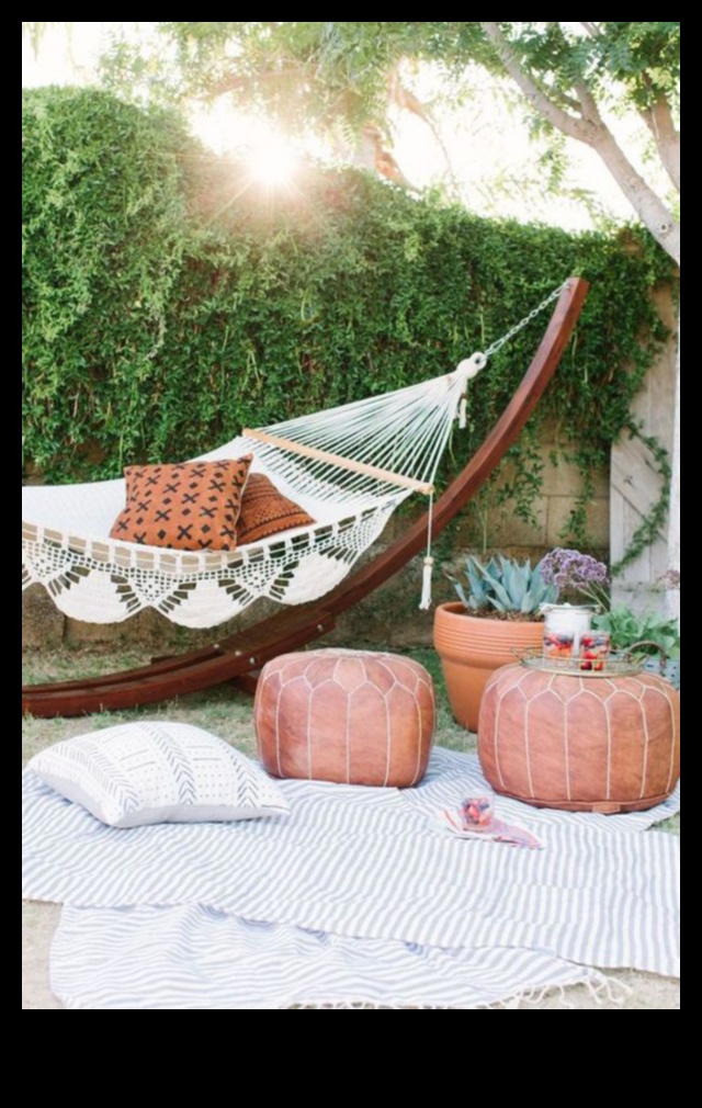 מהם כמה טיפים לקישוט טרקלין ערסל חיצוני עם בוהו ויבס?