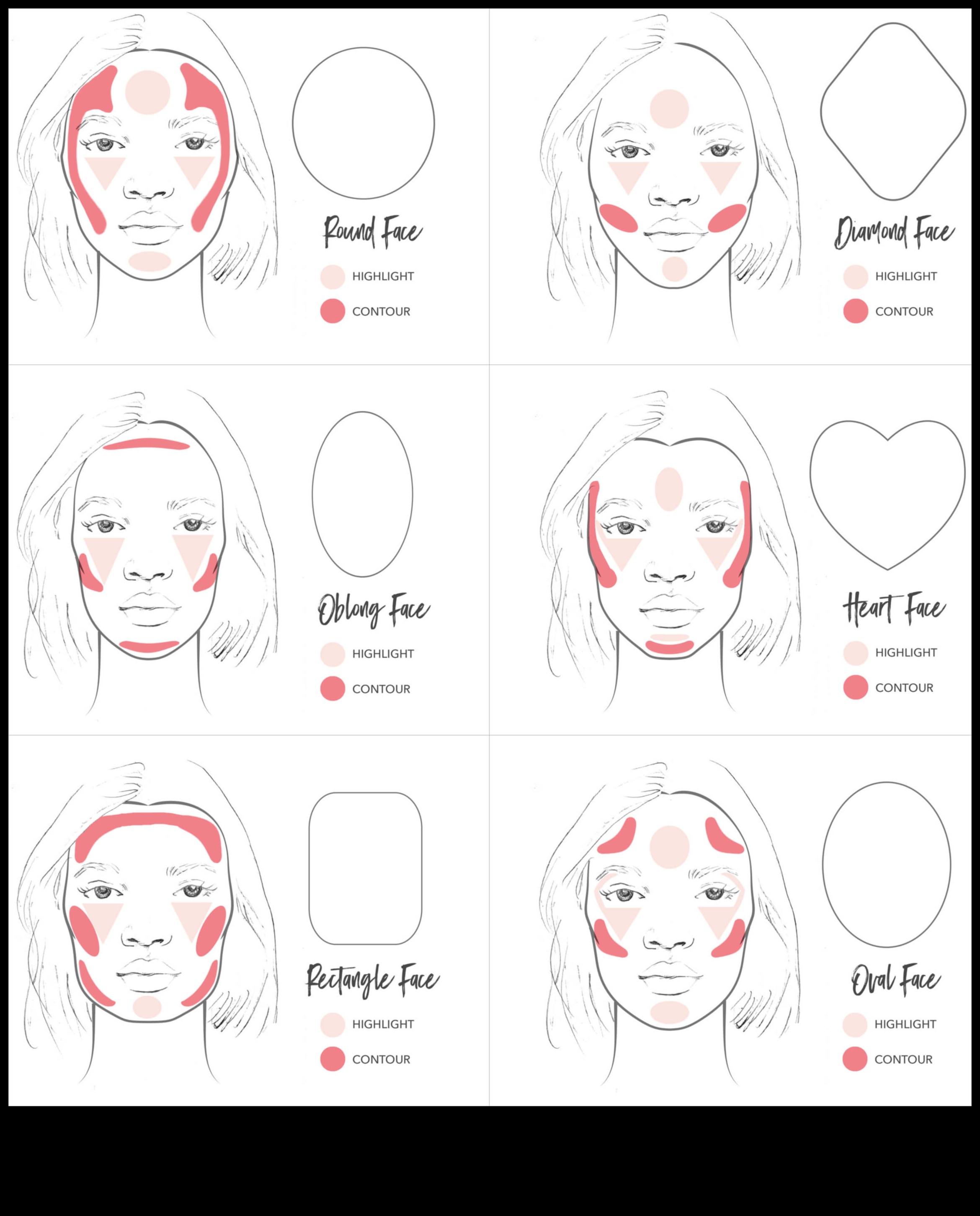 מריחת סימון 3 שלבים לפנים מפוסלות מטולות 1 יישום מדגיש: טיפים להשגת פנים מטוילות ומפוסלות